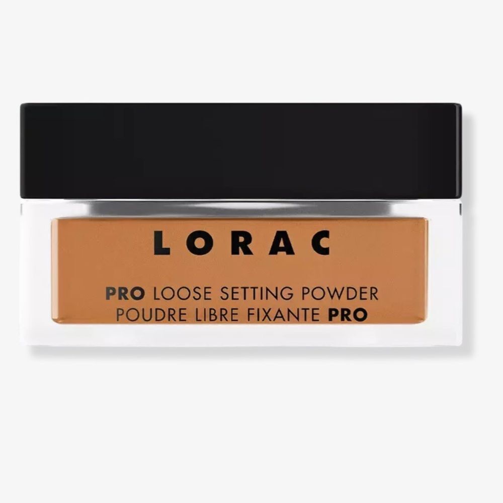 LORAC Pro Loose Setting Powder in Cinnamon light diffusing, ultra blurring